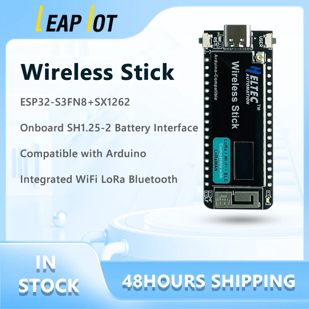 Heltec Wireless Stick V3 Jaringan Jaring Daya Rendah ESP32 SX1262 LoRa LoRaWAN Kit Pengembangan dengan WiFi BLE Layar OLED 0.49 Inci