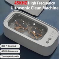 Ultrasonic Glasses Cleaning Machine 45KHZ Ultrasound Jewelry Cleaner Machine High Frequency Ultrasonic Cleaner Bath