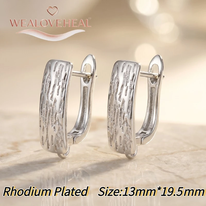schmuckherstellung zubehör，Hochwertige 18K Gold/Rhodium plattierte Messing-Ohrringverschlüsse, texturierte gehämmerte gedrehte Ohrringhaken für DIY-Schmuckherstellung – Detail 26
