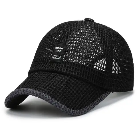 [NORTHWOOD] Men's Mesh Baseball Cap Breathable Summer Caps Dad Hat Outdoor Fishing Hats Bone Gorras Snapback Trucker Cap
