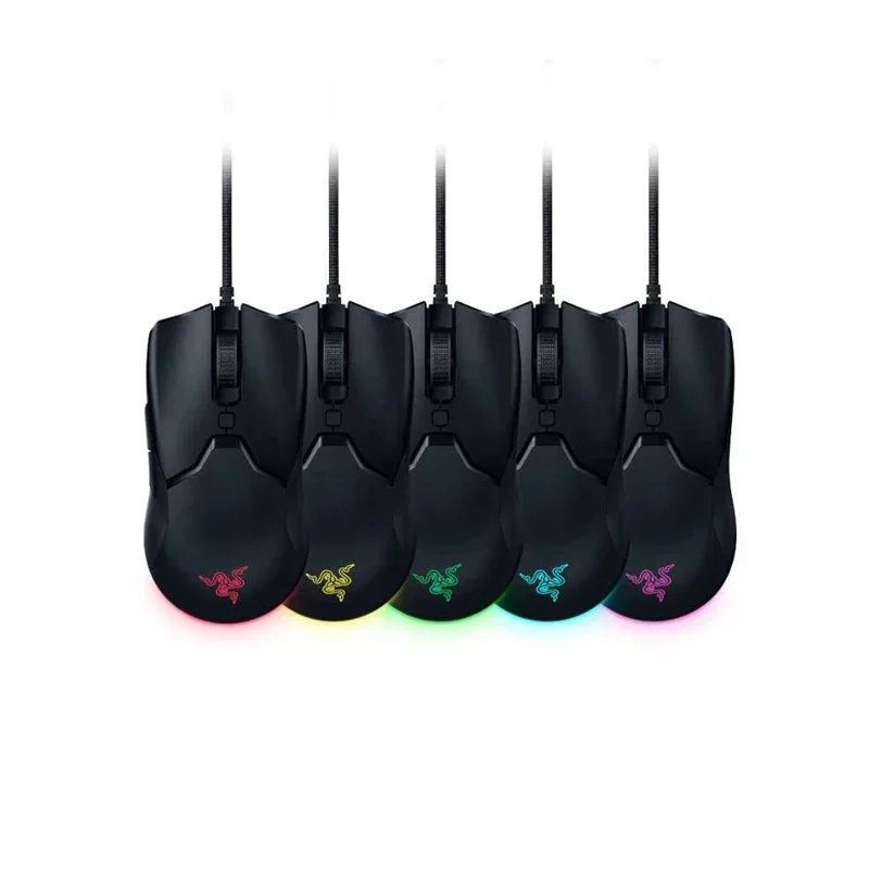 Razer Viper Mini Mouse 8500 ديسيبل متوحد الخواص مستشعر بصري Chroma RGB سلكي 61 جرام ماوس خفيف الوزن SPEEDFLEX كابل ماوس لألعاب Esport