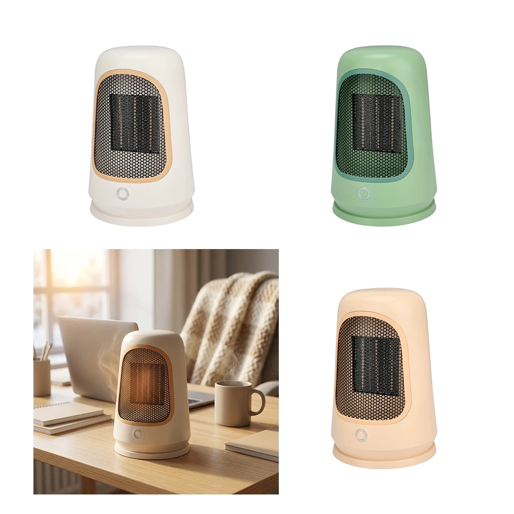 1Pcs Portable Electric Heater With Heating And Overheat Protection Home Decor Bedroom Office Winter Space Warm Heating Accessory