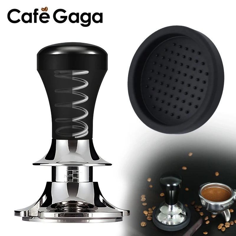 Coffee Tamper Constant Pressure Calibrated 51MM 53MM 58MM Spring Loaded 30lb Stainless Steel Barista Tools Espresso Accessories