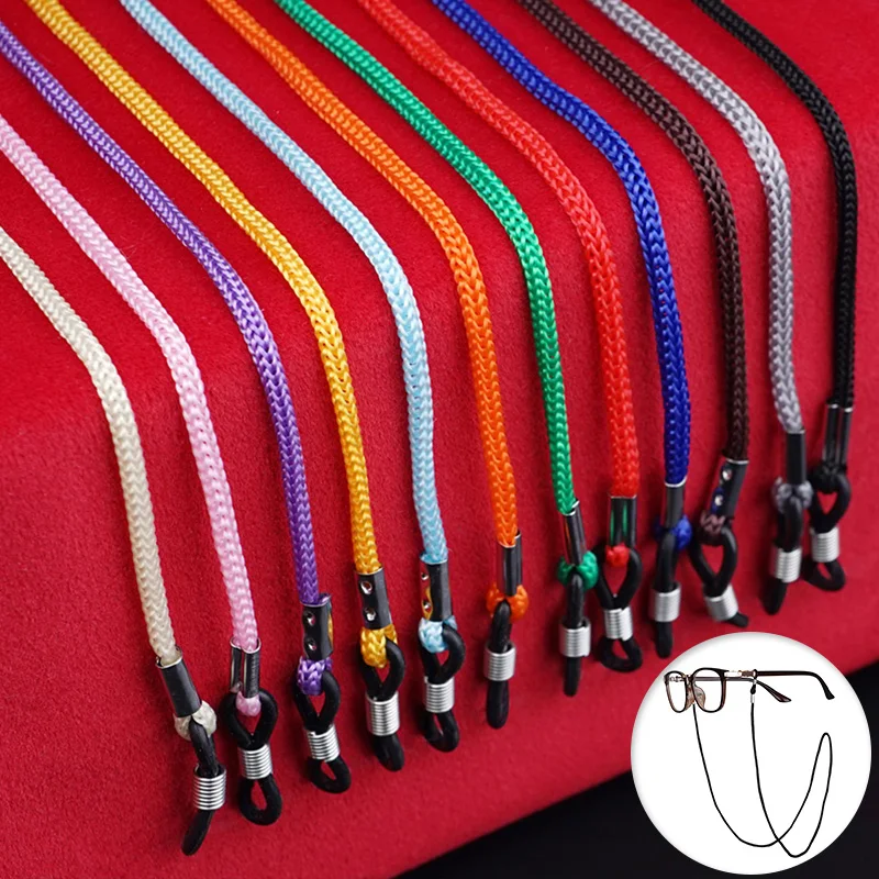 Óculos coloridos Strap Eyeglasses Lanyard Mulheres Óculos Cadeia Óculos De Sol Corda Corda Homens Máscara Cadeia Eyewear Holder Acessórios