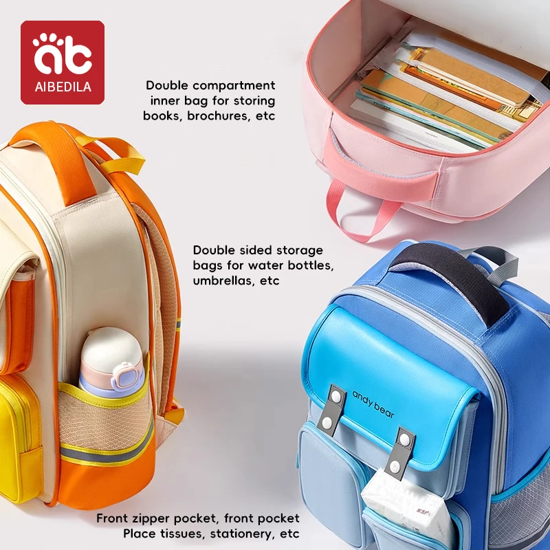 Mochilas escolares AIBEDILA para niños, Mochila para niños en Mochila escolar primaria para adolescentes, niños y niñas, mochilas impermeables, Mochila para libros