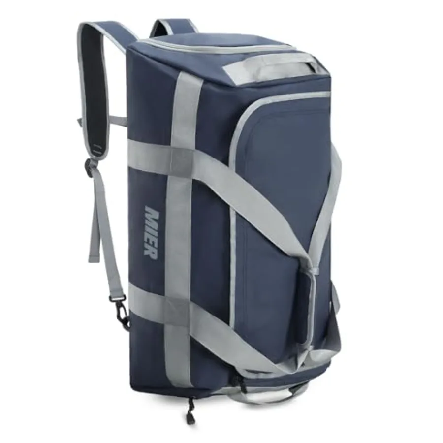 

Gym Bag for Men Large Duffel Backpack with Shoe Compartment 60L Convertible Duffle Bags Weekender Overnight Bag for Gym Sports