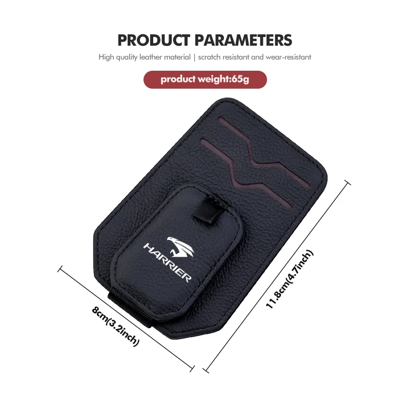 سيارة الشمس قناع نظارات كليب حامل النظارات الجلدية تخزين لتويوتا هارير 30 60 80 XU30 XU60 XU80 2022 2023 #6