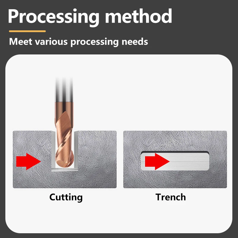 WALTETAP 2F CNC Router Bit Frees Carbide Kogelfrees Wolfraamstaal Cutter R0.5 R1 R2 R3 R4 R5 R6 snijgereedschap