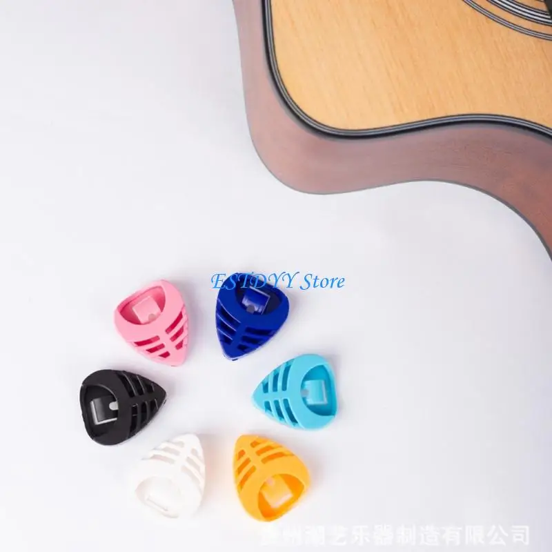 G6DE 6pcs Guitar Picks Holder Plastic на корпусе на гитаре