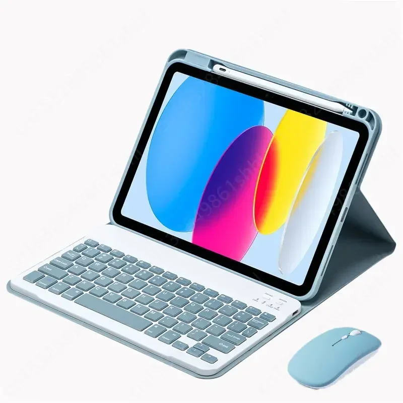 

Keyboard Case for iPad 10.2 7 8 9th 10th Generation Funda Pro 11 Air 4 5 3 2 10.9 9.7 10.2 10.5 Russian Spanish Keyboard Covers