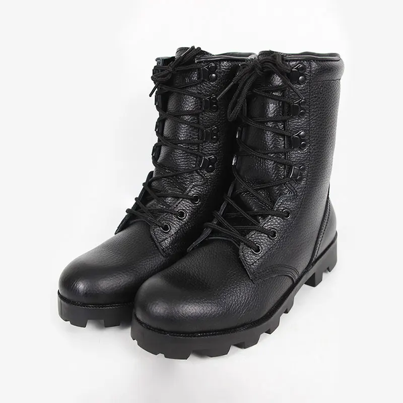 

DPR Special Forces Combat Boots Black all Cowhide Kevlar Stab Resistant Tactical Boots Outdoor Hunting Combat Boots Military