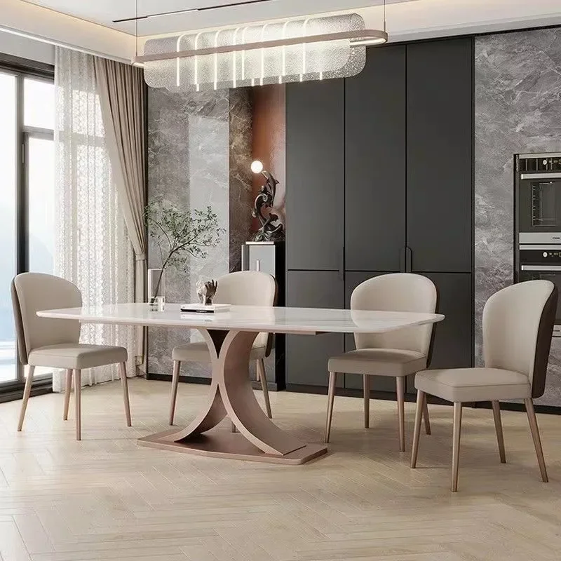Italian light luxury rock slab table feet, home study, living room table bracket, office bar