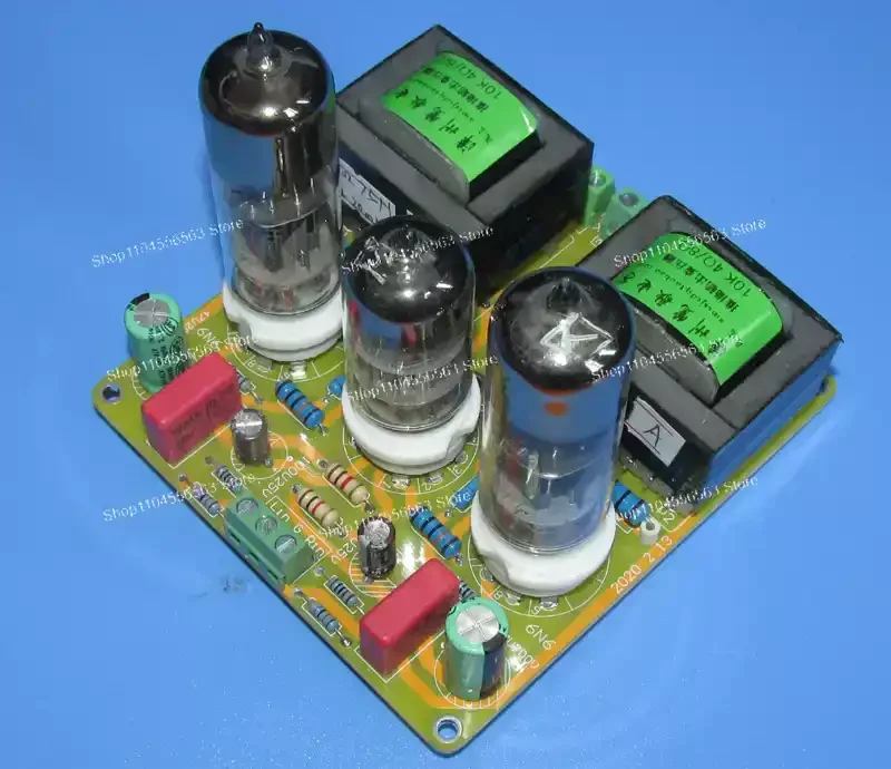 

6N1 push 6N6 ламповый двухтактный небольшой усилитель мощности, стереосистема 1,5WX2, выход 4 Ом, 8 Ом, доступный миниатюрный усилитель