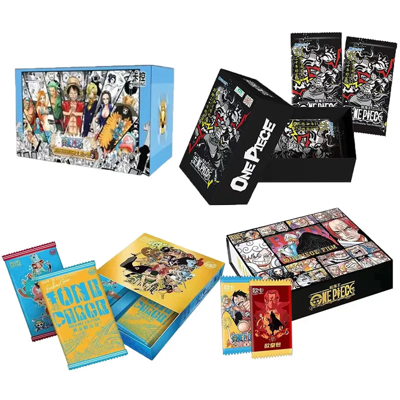 Caja de Cartas Coleccionables de One Piece de Bandai, Anime TCG, Cartas TCG de Luffy, Zoro, Sanji, Nami, para Niños y Familiares, Juguetes de Cumpleaños