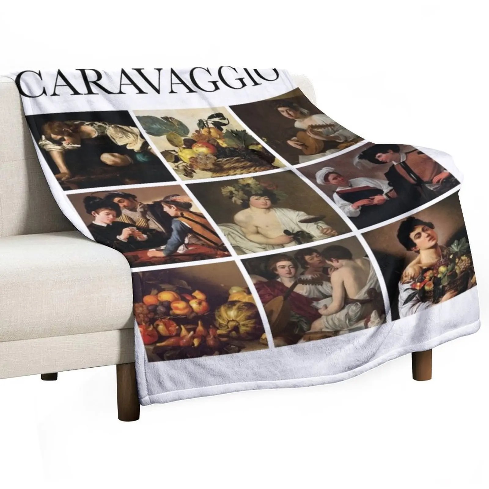 

Caravaggio - Collage Throw Blanket Blankets Sofas Of Decoration For Sofa Thin Shaggy Furry Blankets