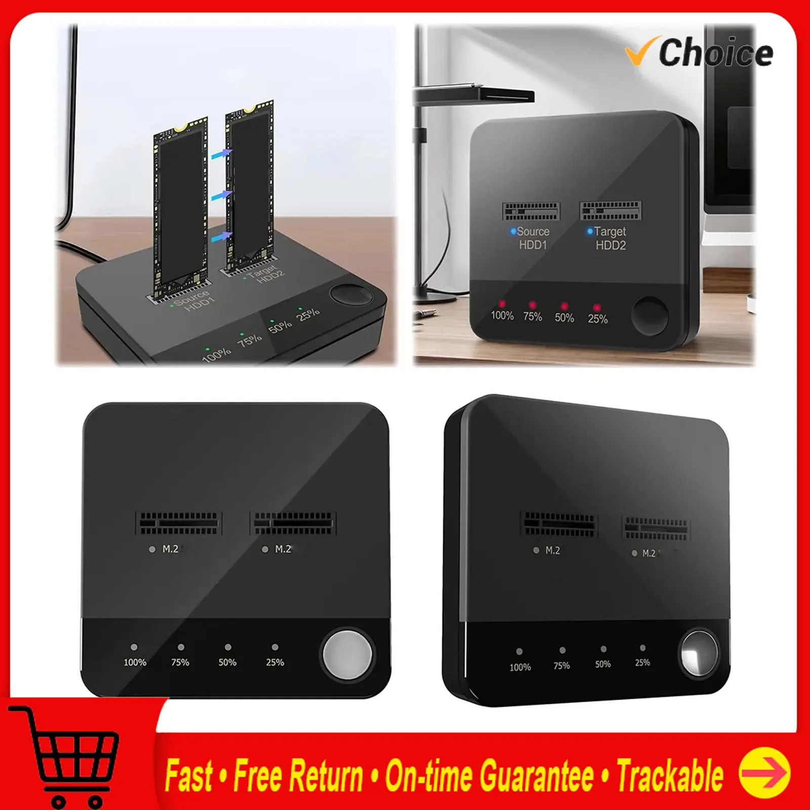 

Дубликатор M.2 Serial ATA, широкая совместимость, поддержка скорости 20 Гбит/с, 16 ТБ SSD, док-станция для клонирования, питание от USB C для обновления игр