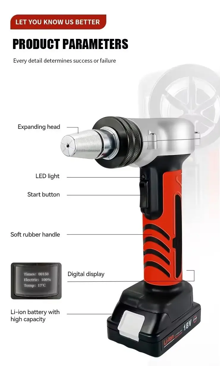 Cordless Battery Electric Pipe Expander air Conditioner Electric Pipe Expander Pipe Expansion Artifact