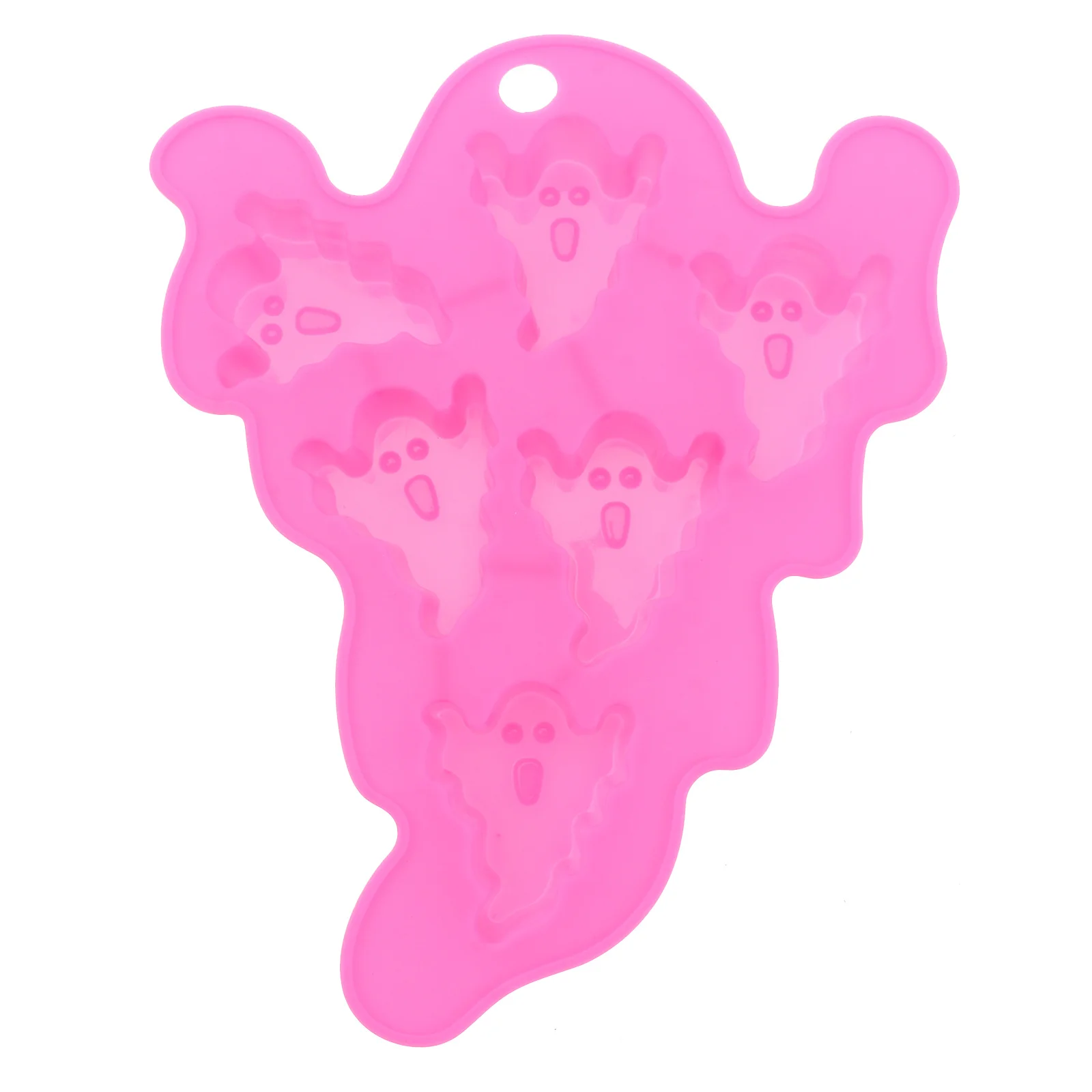 แม่พิมพ์ซิลิโคนฮาโลวีนแบบไม่ติดสำหรับอบเค้ก คุกกี้ ช็อคโกแลต ฟองดองท์ ลายผี ทำเองสำหรับฮาโลวีน