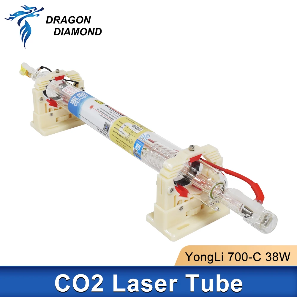 

Лазерная трубка YONGLI 700-C Co2, 38-42 Вт, диаметр 50 мм, длина 700 мм, для лазерных гравировальных и режущих станков с CO2