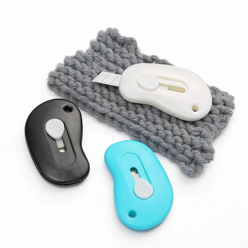 Alat pemotong Mini teleskopik portabel, ukuran saku Set pemotong Mini teleskopik untuk rumah kantor menggunakan ringan aman pisau utilitas untuk paket