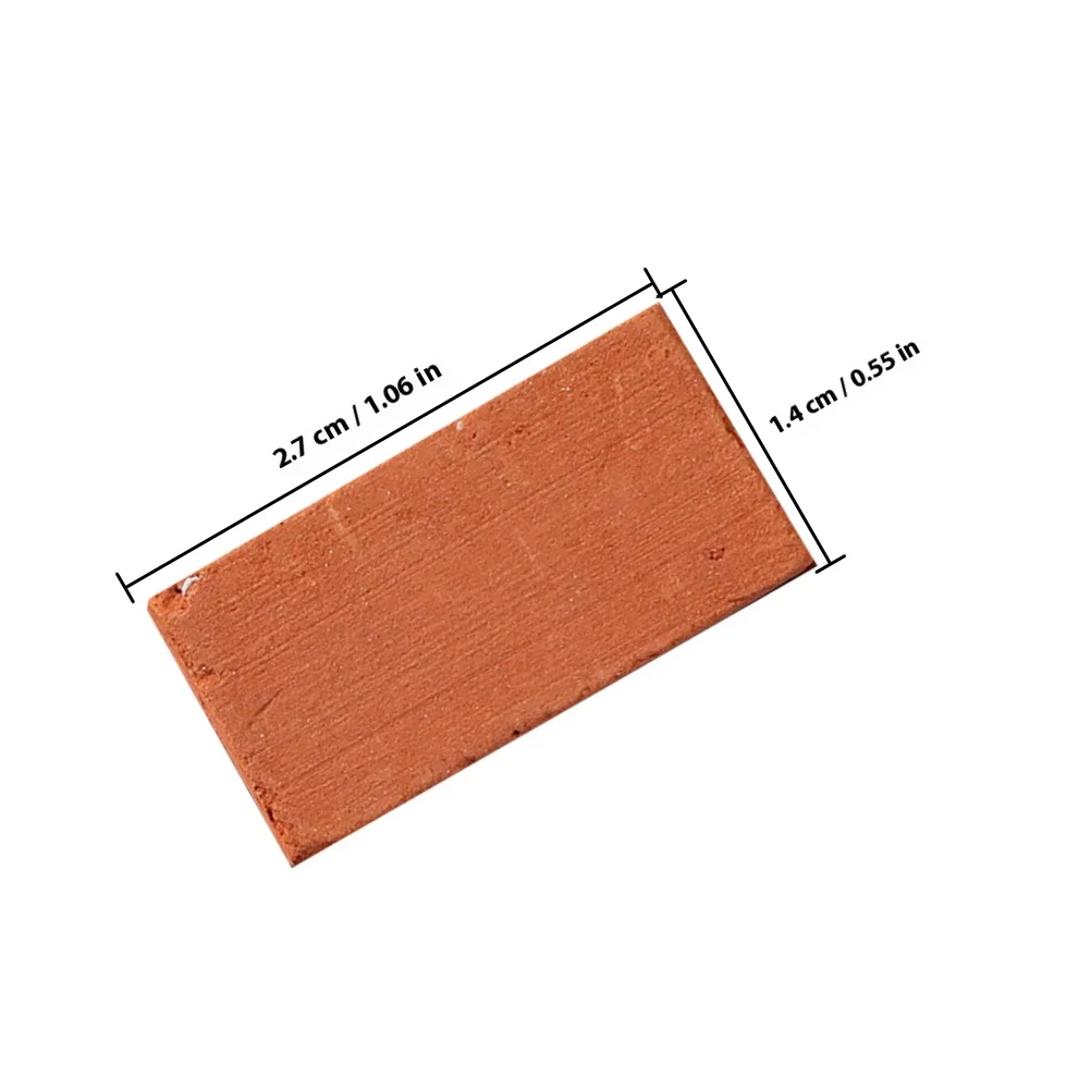 40 قطعة الطوب المصغر التربة الحمراء DIY بها بنفسك وهمية جدار ديكور للمناظر الطبيعية مايكرو حديقة محاكاة الطوب مجموعة خلفية مزرعة المنزل #2