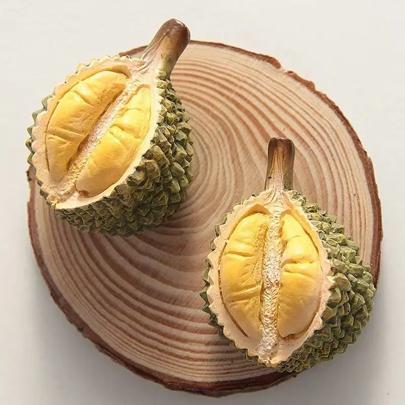 3D Durian Fridge Magnet ，Cute Mini Simulation Durian Refrigerator Decoration Magnetic Sticker，Home Decor