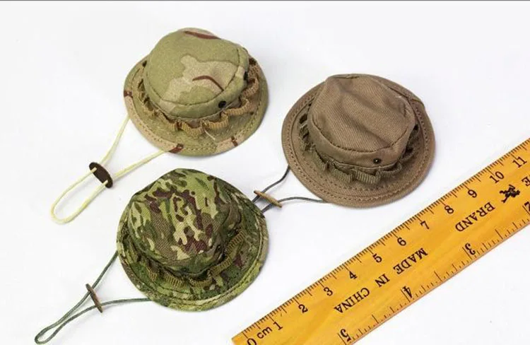 1/6ชายทหารหมวกทรงทหารยุทธวิธีหมวก Retro Unisex กลางแจ้งการล่าสัตว์ Camouflage Topi Rimba เดินป่าหมวกสำหรับ12 ''ตุ๊กตาขยับแขนขาได้