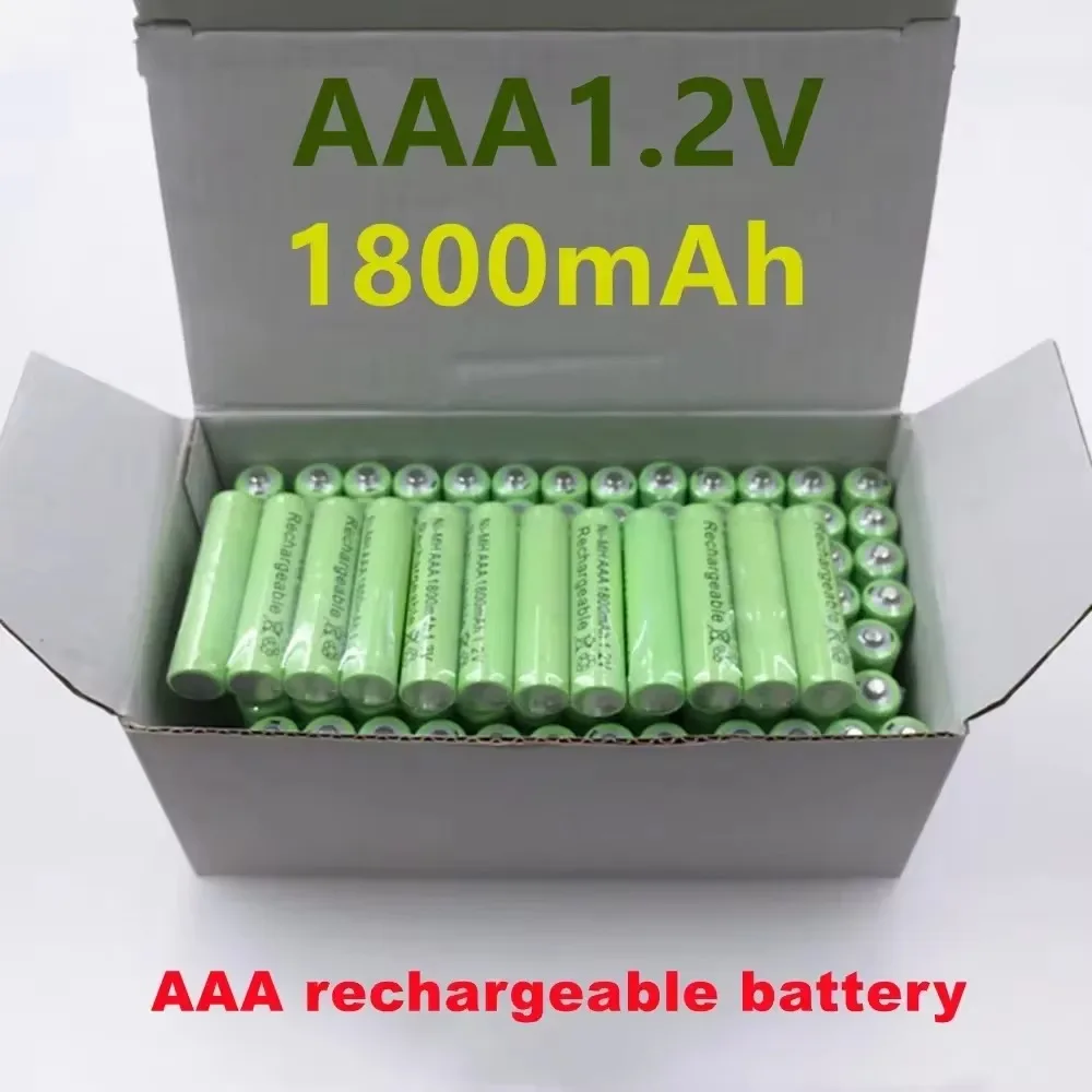 1~20PCS 100% Original AAA 1800 mAh 1.2 V Quality rechargeable battery AAA 1800 mAh Ni-MH rechargeable 1.2 V 3A battery