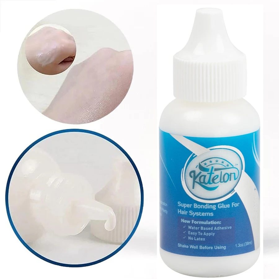 

Wig and Hair Extension Application Kit：38ml wig lace glue and 30ml glue remover（Transparen/Yellow）for Wearing and Installing Wig