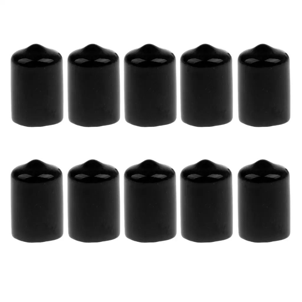 

Pool Billiard Cue Tip Protector 10 Pieces Rubber Cover 12mm Cue Tips Replacement Kit for Billiard Accessories Repair