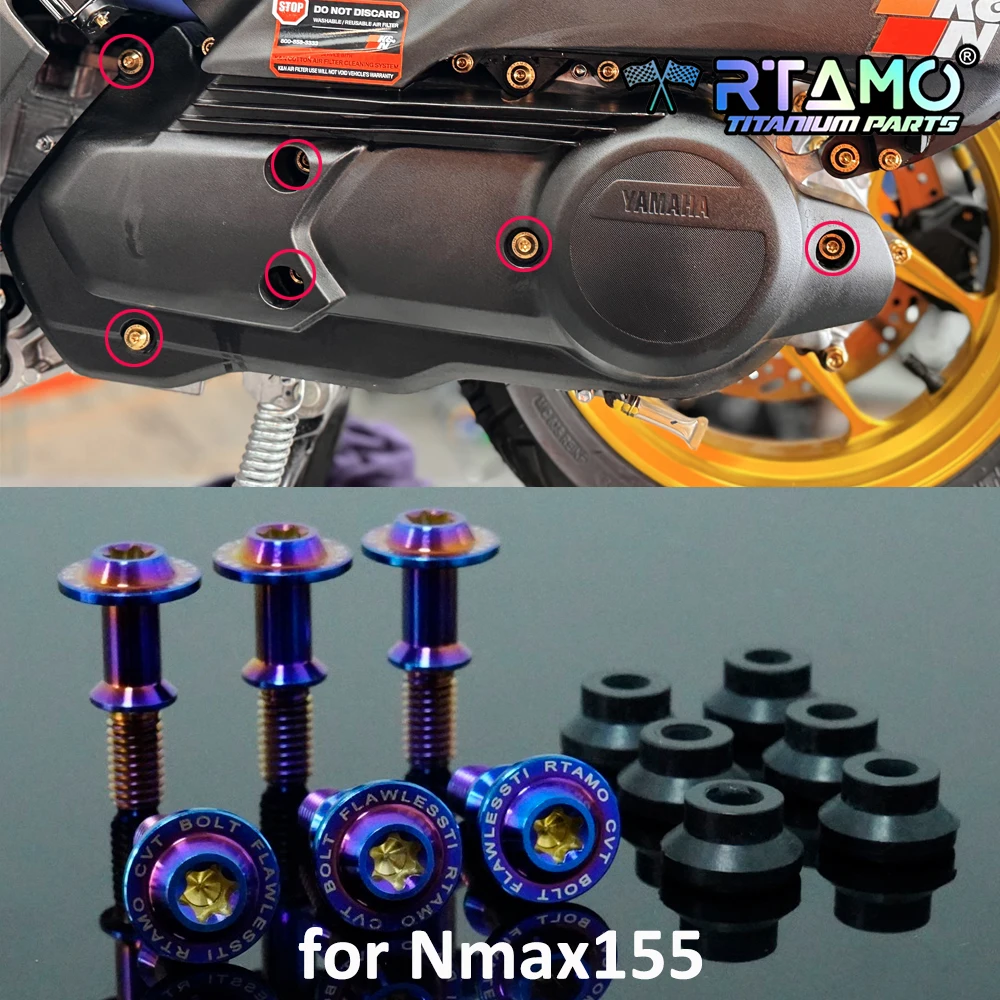 

Болты из титанового сплава RTAMO Болт M6 CVT для YamahaNmax 155 V1V2