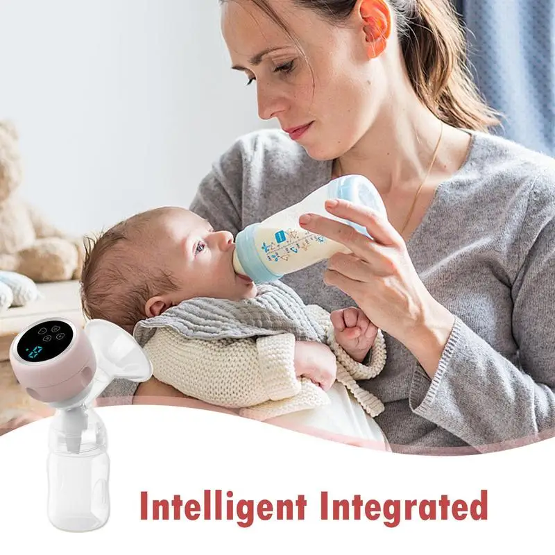 

Wearable Breast Pump 4 Modes & 9 Levels Electric Breastfeeding Pump Low Noise Silicone Milk Extractor Rechargeable Portable