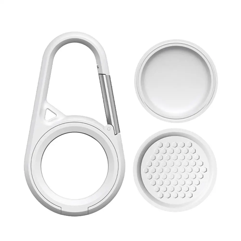 For Apple Anti-lost Device for airtag Shell Protective Cover Tracker Silicone Cover Hanging Buckle Spring Buckle Waterproof G0Y1