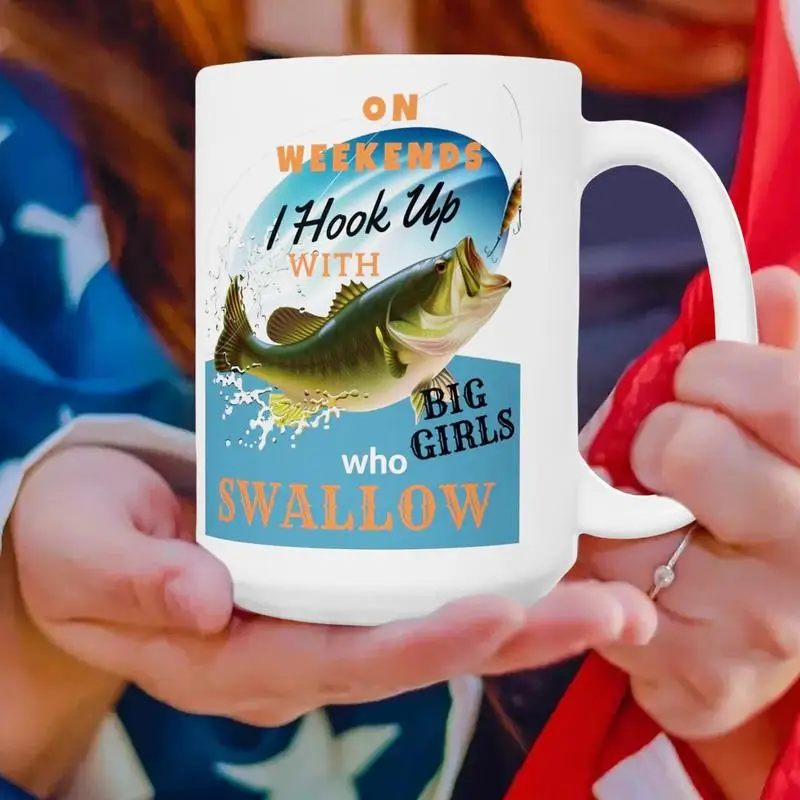 Fishing Mugs Multifunctional Tea Cups Hilarious Porcelain Milk Cups Water Drinking Containers For Tea Coffee Beer