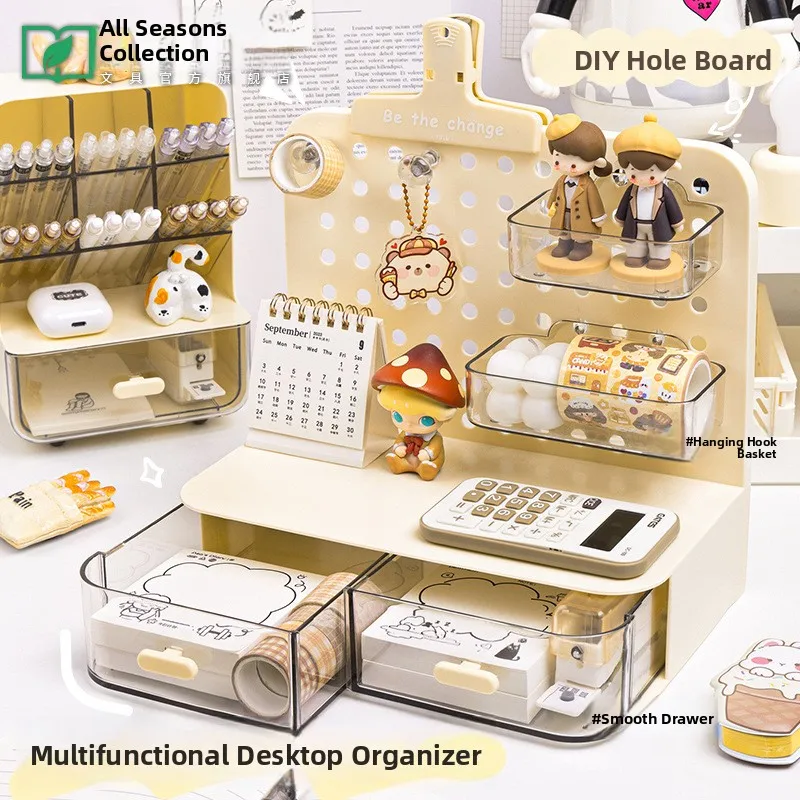 

Настольный органайзер-подставка для ручек, многоуровневый, наклонный, для рабочего стола, для общежития, с отверстиями для крепления на полку/стену