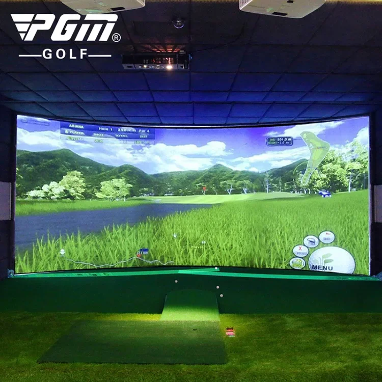 MNQ002 3D Indoor Screen Golf Simulator System Price Indoor Golf Training Aids Professional Screen Golf Simulator For Home