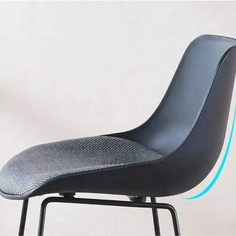 

Para Dining Chairs Modern Bartender Design Nordic Elegant Bar Sillas Chairs Counter Metal Home Furniture Backrest Comedor
