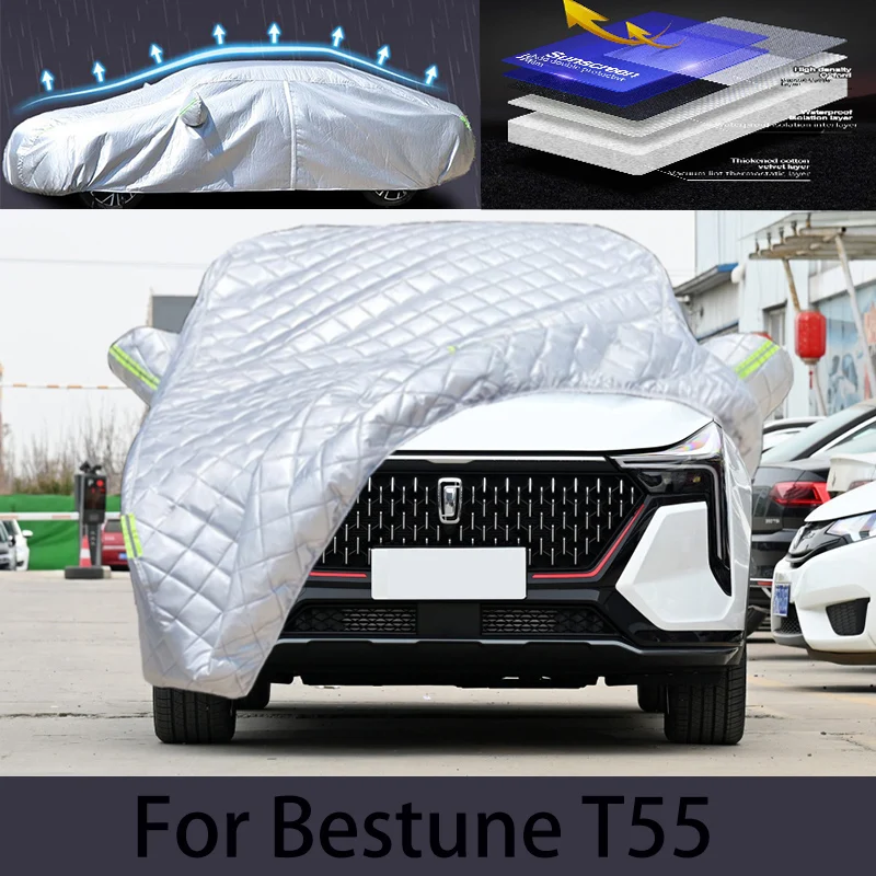 

For Bestune T55 Car hail protection cover Auto rain protection scratch protection paint peeling protection car clothing