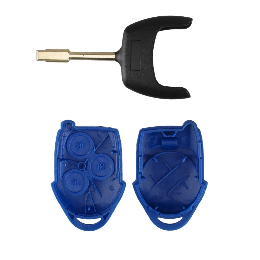 Dandey Blue Car Key Shell 3 pulsanti per Ford Transit WM VM 2006 2007 2008 2009 2010 2011 2012 2013 2014 Connect Remote Key Case