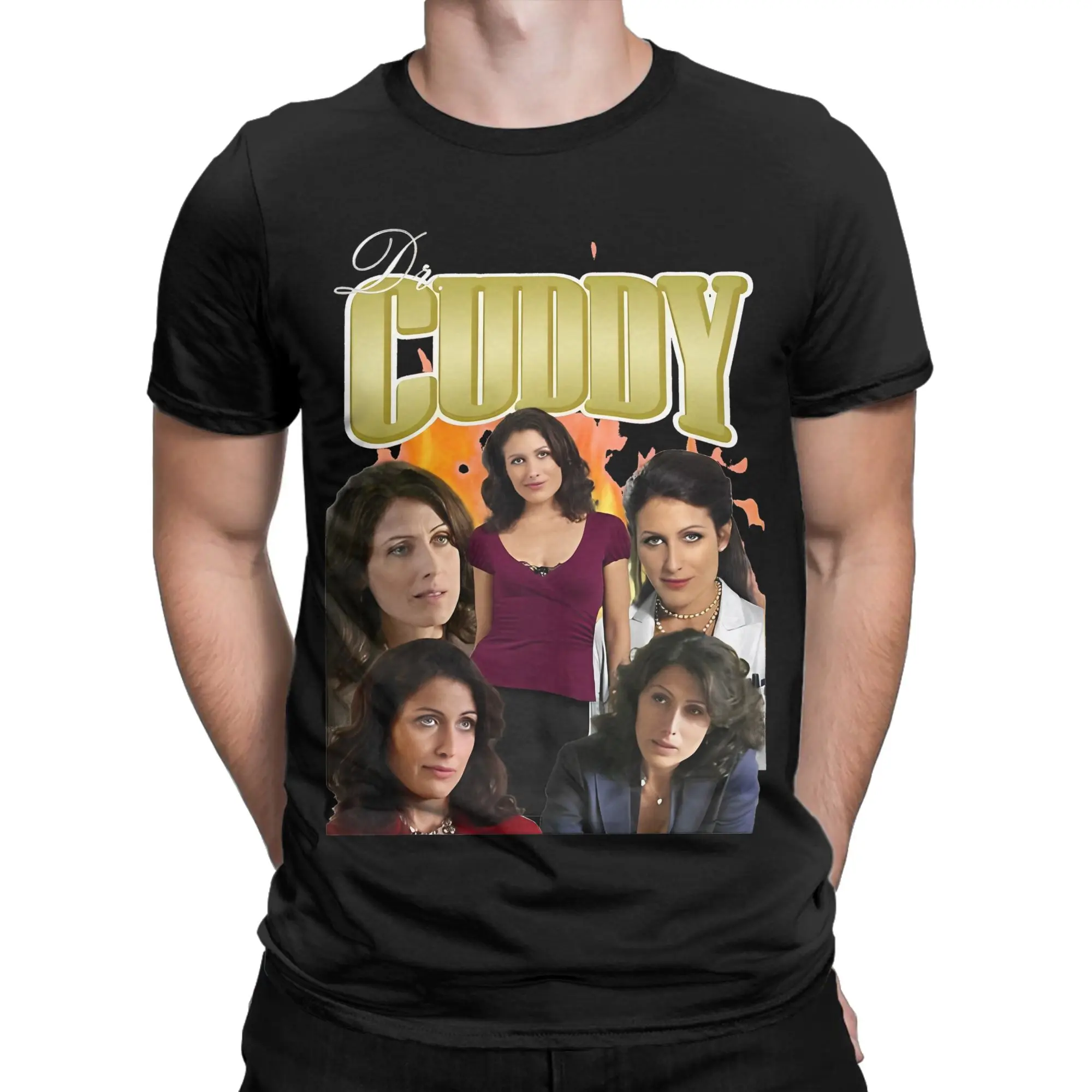 Dr Cuddy House MD-Camiseta Vintage para hombre y mujer, camisetas de manga corta con cuello redondo, ropa de algodón para adultos