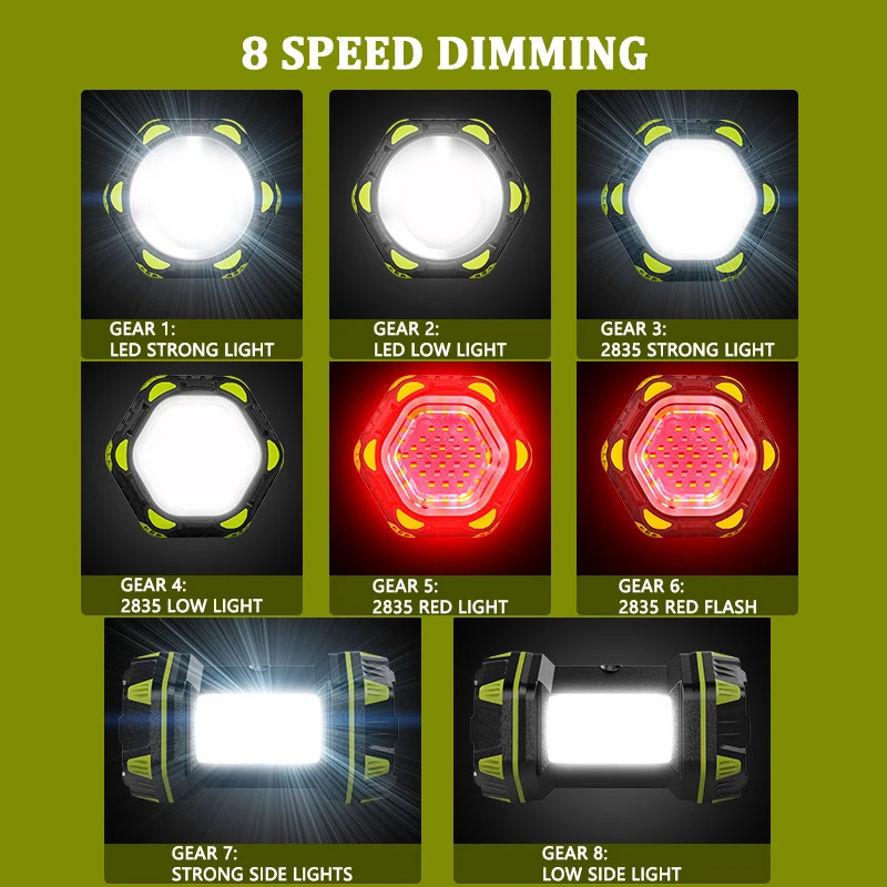 USB 충전식 초강력 LED 손전등, 전술 토치, 레이저 라이트, 26650 배터리, 장거리 야외 낚시 캠핑, 신제품