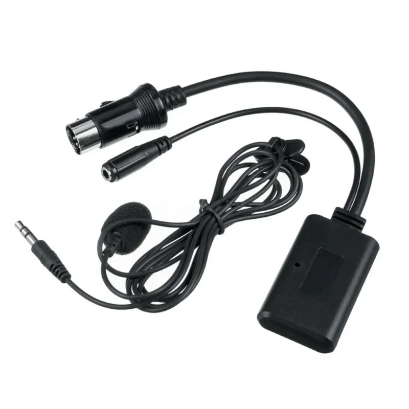 8PIN Car Bluetooth 5.0 Aux Jack Audio Cable Microphone Handsfree Adapter For Alpine KCM-123B/M-BUS 9501 9503 9823 9825