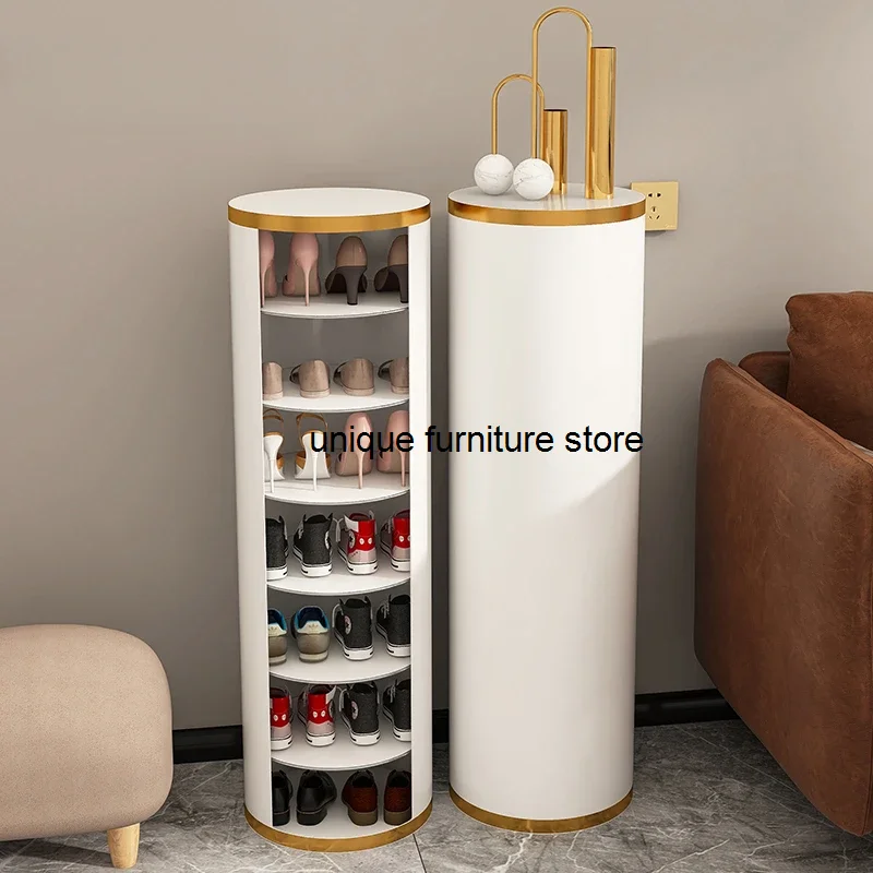 

Display Shoe Organizer Corner Living Room Lounge Mobile Smart Bedroom Shoe Cabinet Luxury Armoires De Salon Home Furnitures