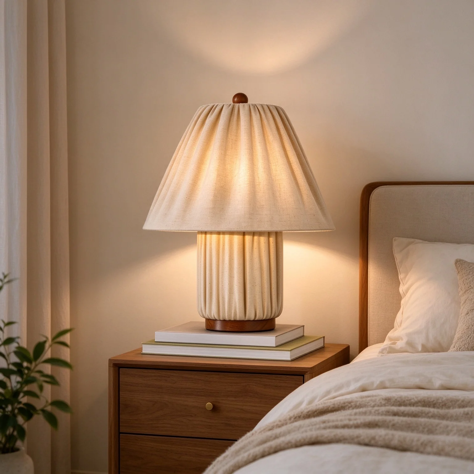 French Medieval Farbic Art Bedroom Beside Lamps Decor Dining Table Ambient Light Fixture Study Eye Protection Book Illumination