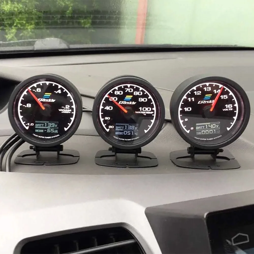 

62MM GReddi Meter 7 Colour LED Digital Meter Boost Turbo Volt Display Water&Oil Temp Fuel Oil Pressure RPM Vacuum AFR Gauge