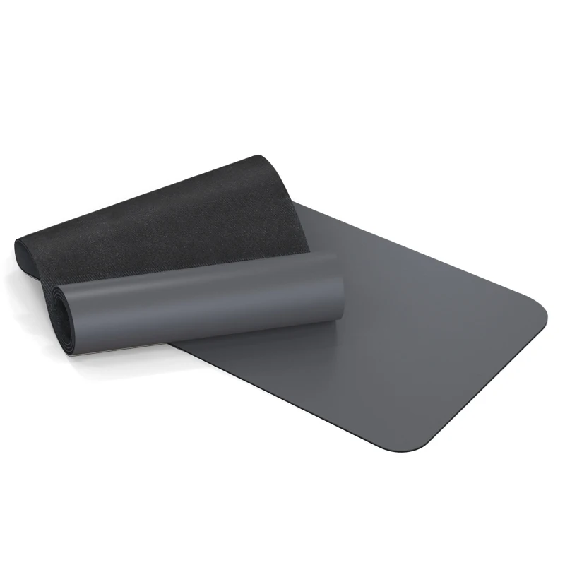 Custom Logo Printed Natural Rubber PU Eco-friendly 4mm 5mm Set Non-slip Travel Dark Grey Yoga Mat and Bag High Quality OEM ODM