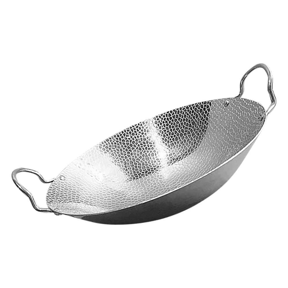 

Alcohol Dry Steel Cooking Camping Metal Cooking Pot Kitchenware Easy Clean Household Hot Pot Metal Wok Cookware