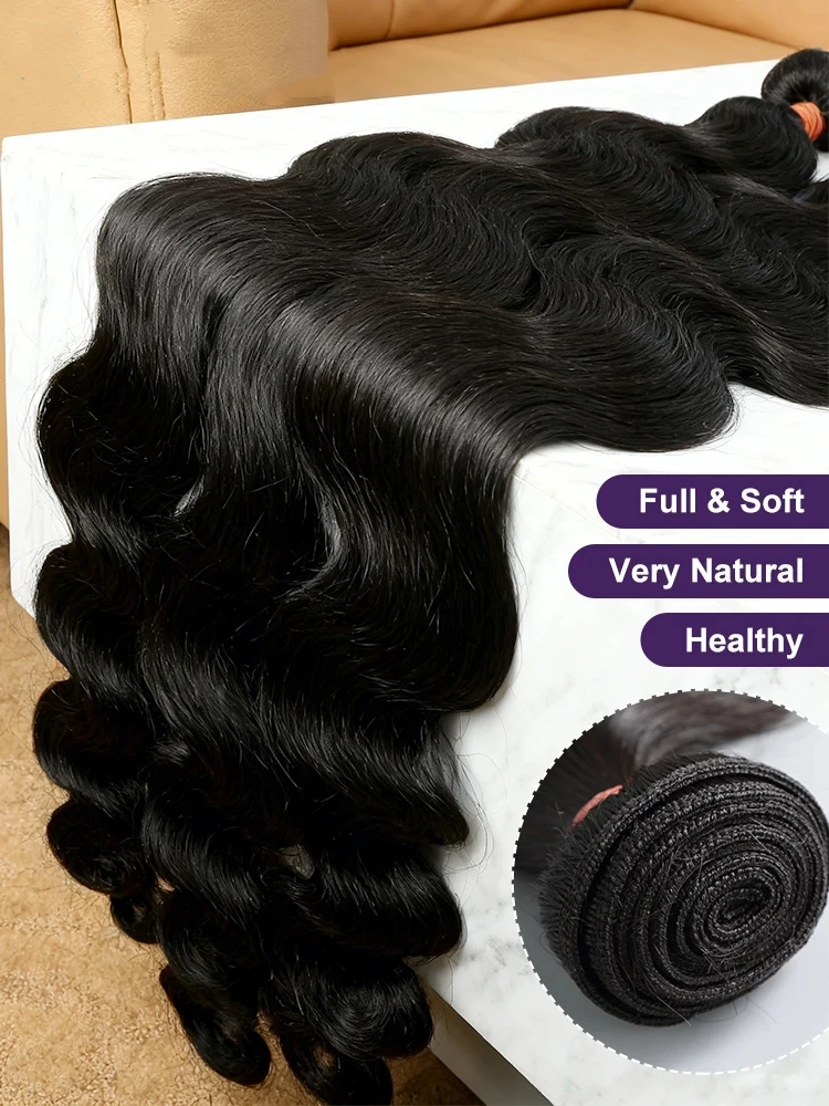 

Бразильские пучки натуральных волос Body Wave 30-40 дюймов, 100% человеческие волосы, 1, 3, 4 пучка, быстрая доставка