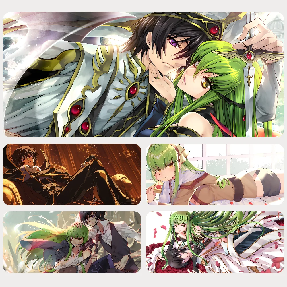 Anime Code Geass Mousepad Gaming Mouse pad Gamer Pc Accessories Deskmat Keyboard Mat Desk Protector Mause Pads