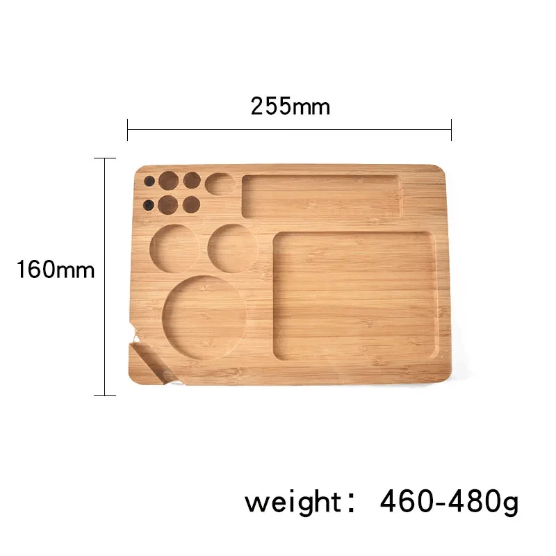 

Bamboo Wooden Smoking Table Paper Rolling Trays smoking tray Solid Wood Cigarette Tray High Quality Container Rolling tray smoke